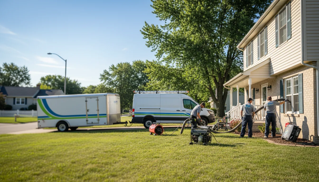 Flooded Basement Restoration And Cleanup With Repair in Inman, KS near me